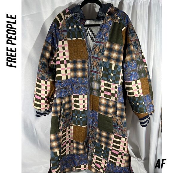 FREE PEOPLE SIENNA REVERSIBLE PARKA JACKET RARE NEW - Picture 9 of 12